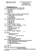 Đề khảo sát giữa học kỳ II môn Ngữ văn Lớp 8 - Năm học 2016-2017 - Trường THCS Bình Minh (Có đáp án)